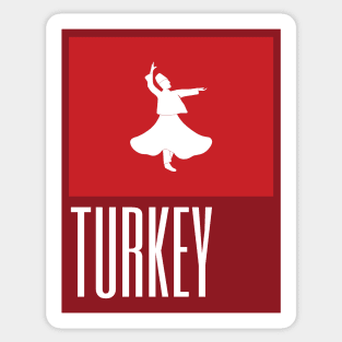 Turkey Country Symbols Sticker